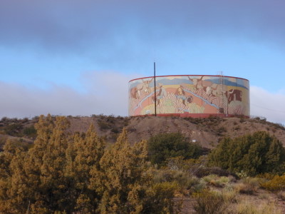 Water Tank above the Town of 'Truth or Consequences', NM.